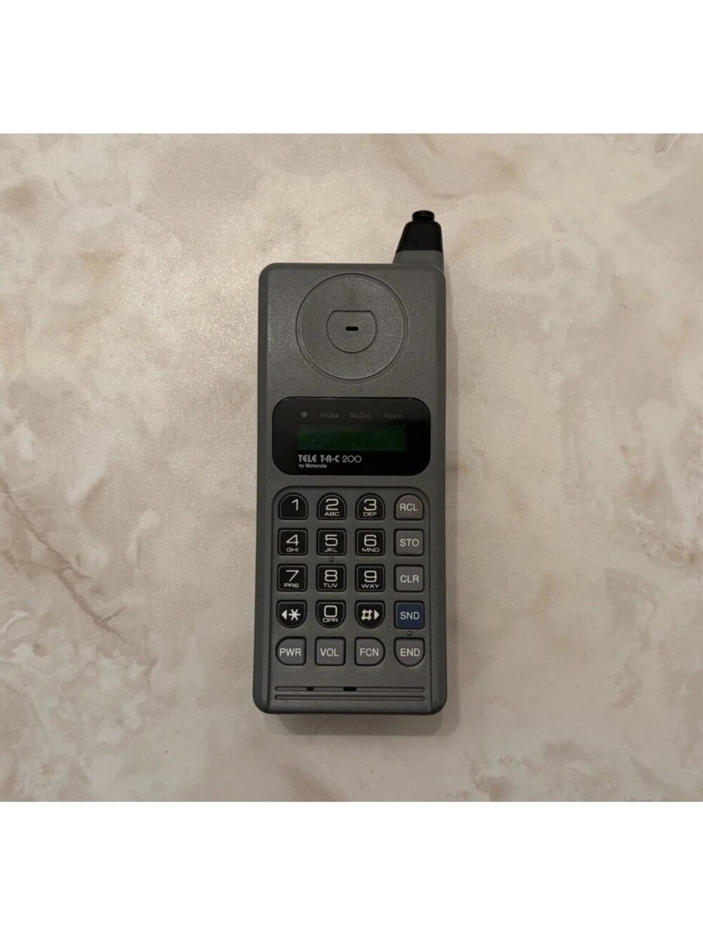 Vintage Motorola Tele Tac 200 Retro 1990s Mobile Cell Phone Untested